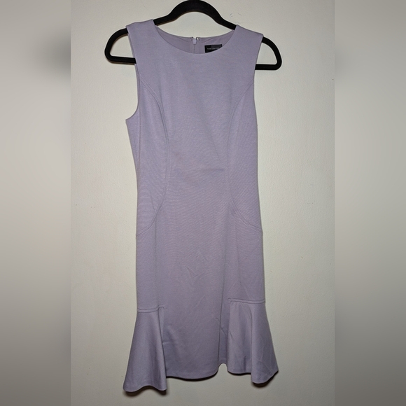 NWT The Limited Lavender Purple Sheath Dress with Ruffle Hem Women's Size 2 NEW - Picture 1 of 6